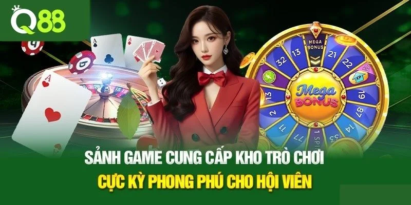 Những siêu phẩm nổi bật có mặt tại sảnh casino Q88.